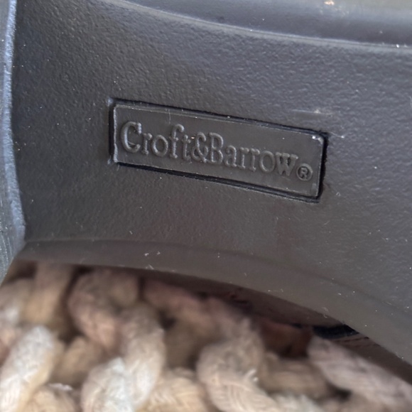 Croft & Barrow Women's Ortholite Ankle Boots Brown Faux Leather SZ7 Block Heels - Picture 12 of 13